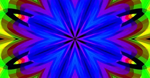 Geometric Pattern Background Abstract Flower Floral Symmetric Design Stock Illustration