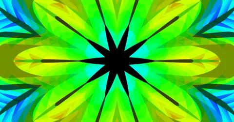 Geometric Pattern Background Abstract Flower Floral Symmetric Design Stock Illustration