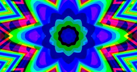 Geometric Pattern Background Abstract Flower Floral Symmetric Design Stock Illustration