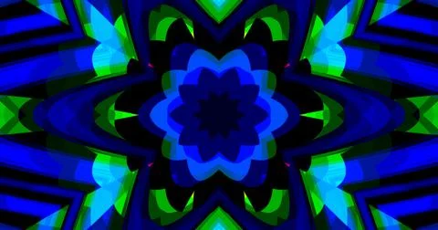 Geometric Pattern Background Abstract Flower Floral Symmetric Design Stock Illustration