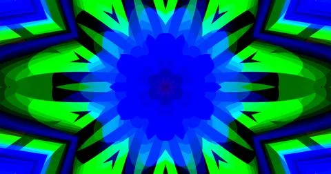 Geometric Pattern Background Abstract Flower Floral Symmetric Design Stock Illustration