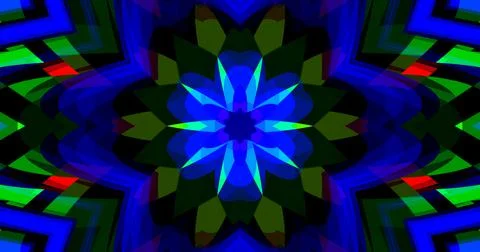 Geometric Pattern Background Abstract Flower Floral Symmetric Design Stock Illustration