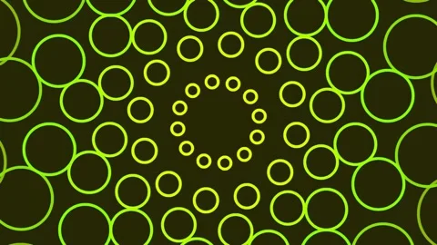 Geometric pattern background, abstract glowing green circular design for mo.. Stock Footage 341055792