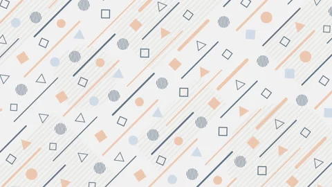 Geometric pattern background with shapes Stock Footage 126774581