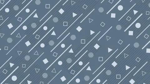 Geometric pattern background with shapes Stock Footage 135260722