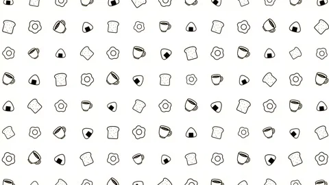 Geometric pattern background with various shapes and symbols Stock Footage 322716940