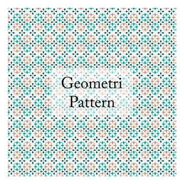 Geometric pattern . beautiful decorated background. vector illustration Stock Illustration