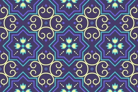 Geometric pattern beautiful design seamless vector file Stock Illustration