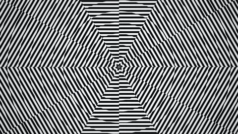 Geometric pattern with black and white stripes creating Stock Footage 339492478
