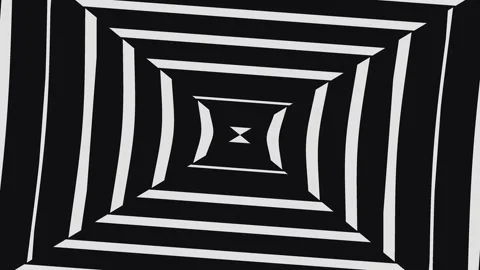 Geometric pattern with black and white stripes creating Stock Footage 339589010