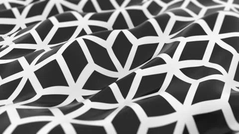 Geometric Pattern in Black and White with Wavy Texture for Abstract Design .. Video stock 341926064