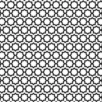 Geometric Pattern. Black and white Background. Stock Illustration