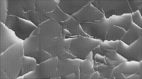 Geometric pattern of black and white dots forming a pixelated grid texture b イラスト素材