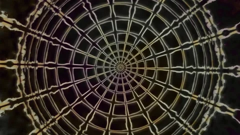 Geometric pattern with black background and gold design Stock Footage 340159191