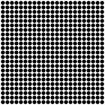 Geometric pattern black circum background with dots. Polka Dot pattern backgr Illustrazione stock