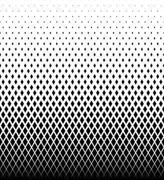Geometric pattern of black diamonds on a white background. Stock Illustration