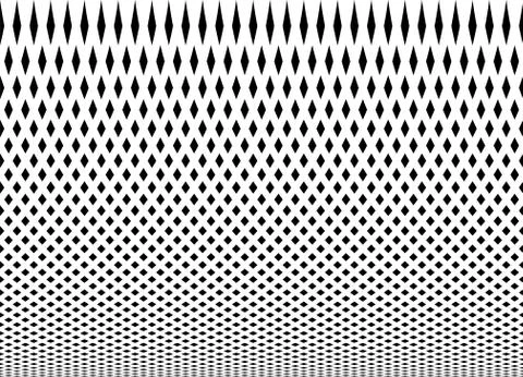 Geometric pattern of black diamonds on a white background. Stock Illustration