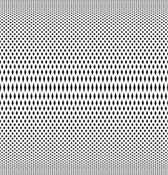 Geometric pattern of black diamonds on a white background. Stock Illustration