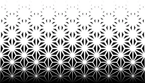 Geometric pattern of black figures on a white background. Stock Illustration
