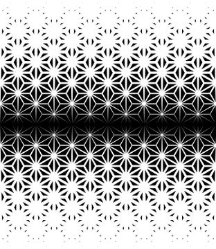 Geometric pattern of black figures on a white background. Illustrazione stock