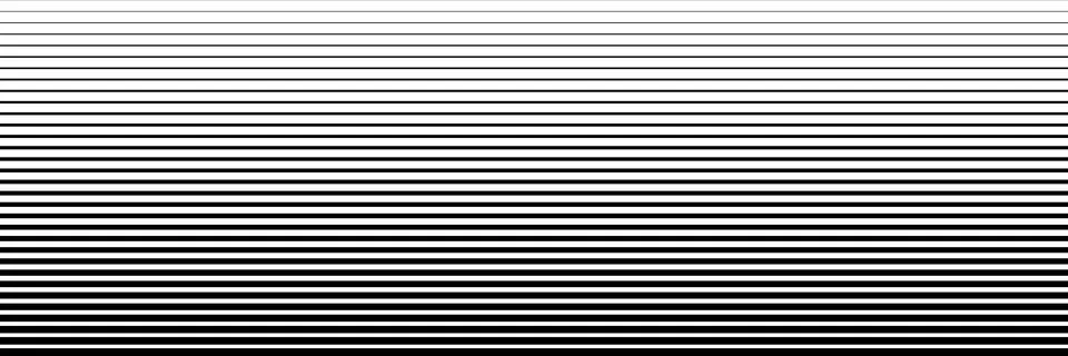 Geometric pattern of black lines on a white background. Half tone gradient line Stock Illustration