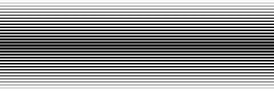 Geometric pattern of black lines on a white background. Half tone gradient line Illustrazione stock