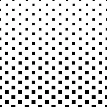 Geometric pattern of black squares on a white background.Seamless in one dire Stock Illustration