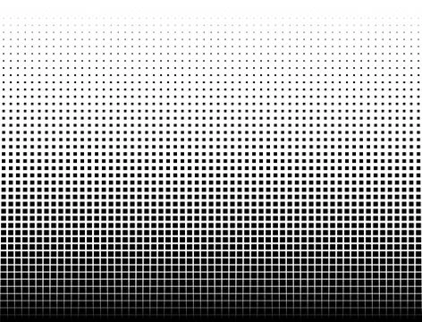 Geometric pattern of black squares on a white background. Stock Illustration