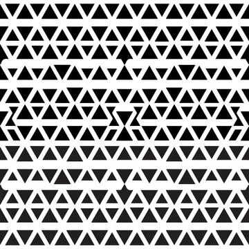 Geometric pattern of black triangle shapes seamless background イラスト素材