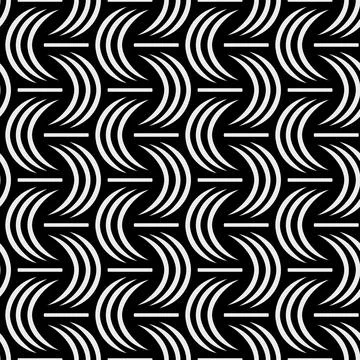 Geometric Pattern (Black, White) Stock Illustration