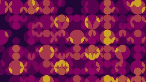 Geometric pattern of blinking and pulsing overlapping dots and circles in Stock Footage 311089821