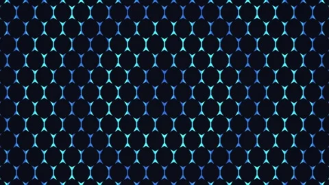 Geometric pattern with blue and green shapes on dark Stock Footage 338132303