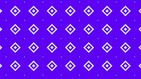 Geometric Pattern with Blue and Purple Rhombus Shapes in Vibrant Abstract D.. Stock Footage 341926817