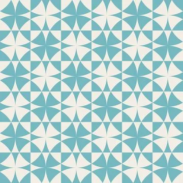 Geometric pattern with blue and yellow accents, seamless repeating patterns,  Stock-Illustration