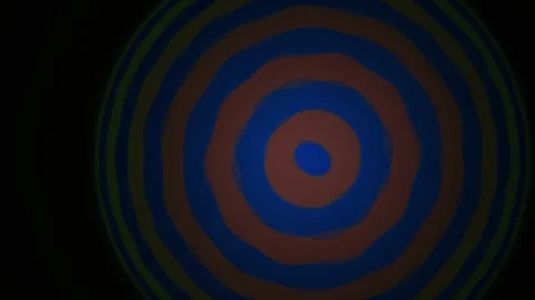 Geometric Pattern Blue Red Circles. Stock Footage 333924945