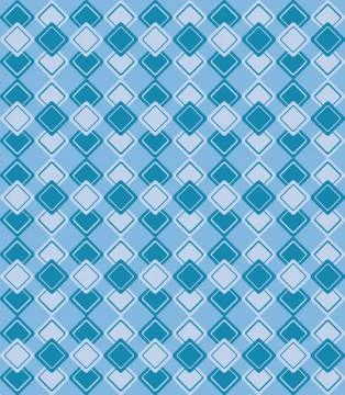 Geometric pattern with blue rhombus on blue background Stock Illustration