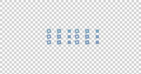 Geometric pattern of blue squares on black background Ilustración de archivo