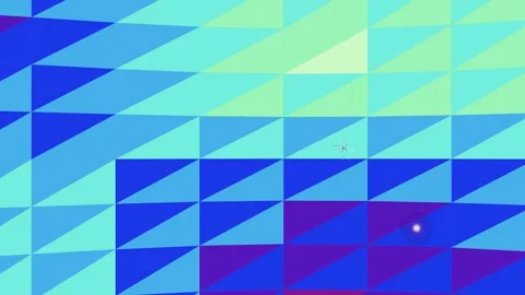 Geometric Pattern with Blue Triangles and Dots. Video stock 330131031