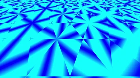 A geometric pattern of blue triangles radiating from a central point, creat.. Stock Footage 305962358