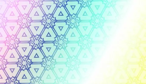 Geometric pattern with Blur Sweet Dreamy Gradient Color Background. For Your  Stock Illustration