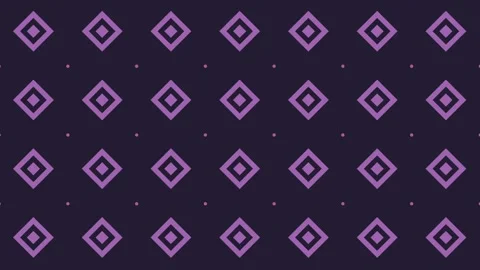 Geometric Pattern with Bold Circles and Diamonds in Dark Purple and Pink Hues Vídeos de archivo 341926580