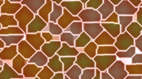 Geometric Pattern with Brown Shapes and White Lines. Stock Footage 329484381