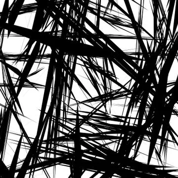 Geometric pattern of chaotic random shapes. Rough edgy texture.  Abstract mon Stockillustratie