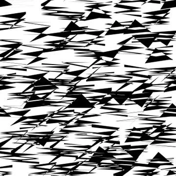 Geometric pattern of chaotic random shapes. Rough edgy texture.  Abstract mon Illustrazione stock