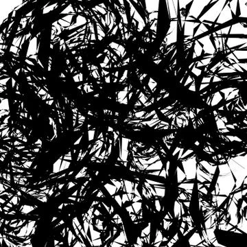 Geometric pattern of chaotic random shapes. Rough edgy texture.  Abstract mon Stock Illustration