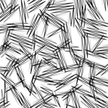 Geometric pattern of chaotic random shapes. Rough edgy texture.  Abstract mon Stock Illustration