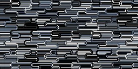 Geometric pattern with circle wave lines dark background Stock Illustration
