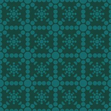 Geometric Pattern with Circles and Shapes Illustrazione stock
