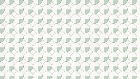 Geometric pattern of circles and squares seamless repeating background Stock Illustration