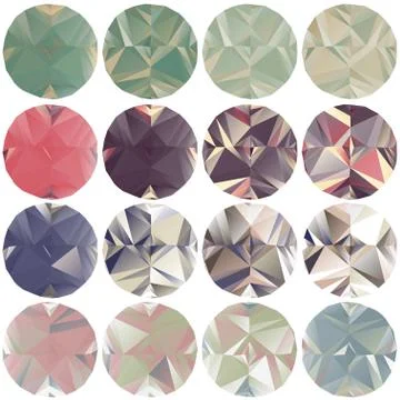 Geometric pattern of circles and triangles Illustrazione stock
